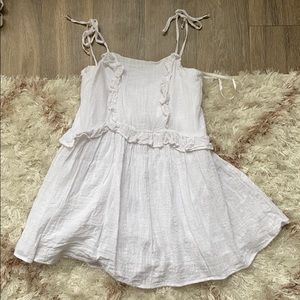 White cotton  mini dress